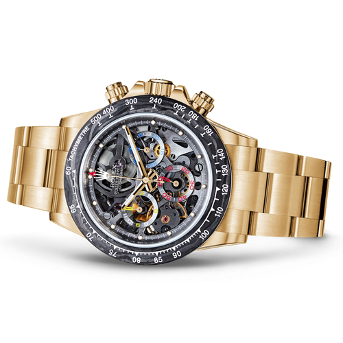 Luxury Watch Daytona La Montoya Automatic gold black(Refurbished)